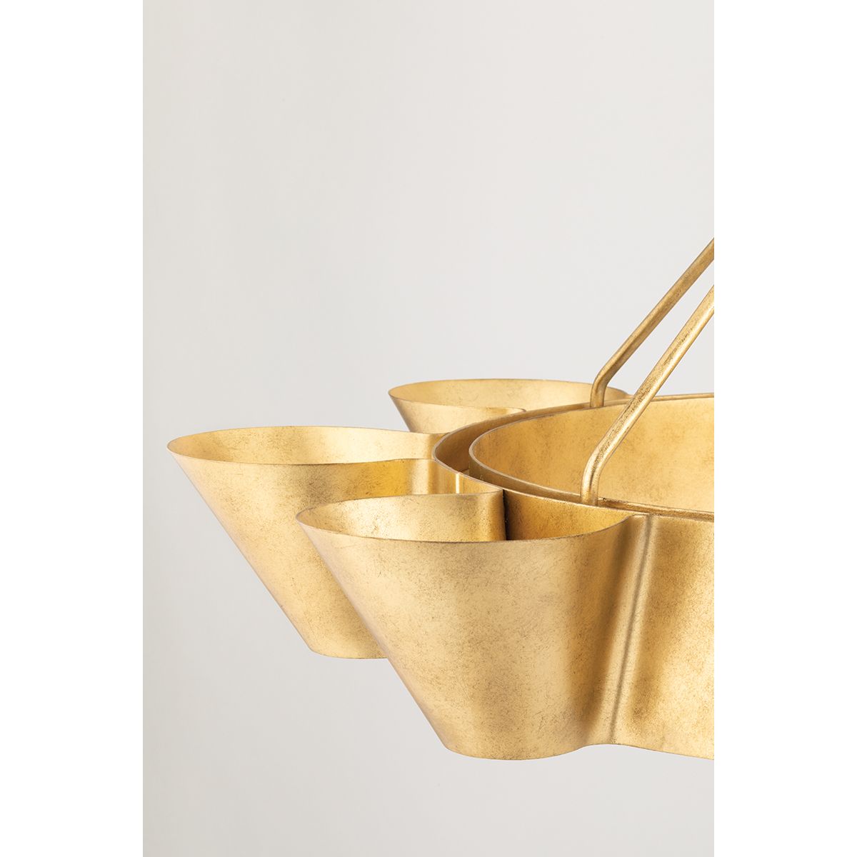 Reeve 38 in. 8 Lights Chandelier Vintage Gold Finish - Bees Lighting