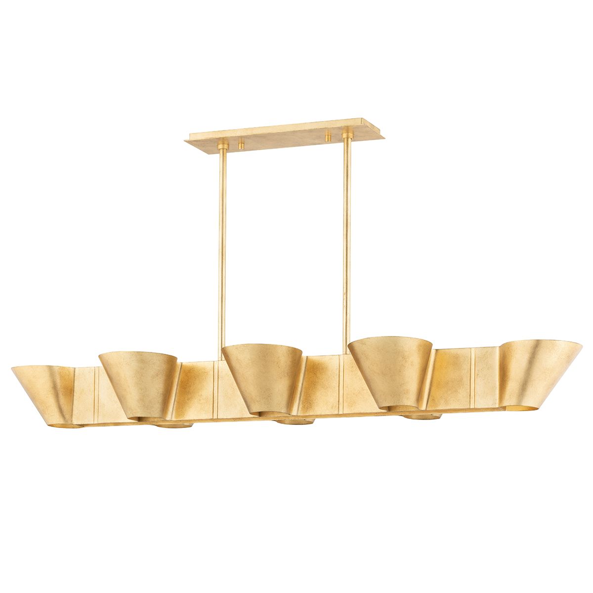Reeve 52 in. 8 Lights Pendant Light Vintage Gold Finish - Bees Lighting