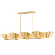 Reeve 52 in. 8 Lights Pendant Light Vintage Gold Finish - Bees Lighting