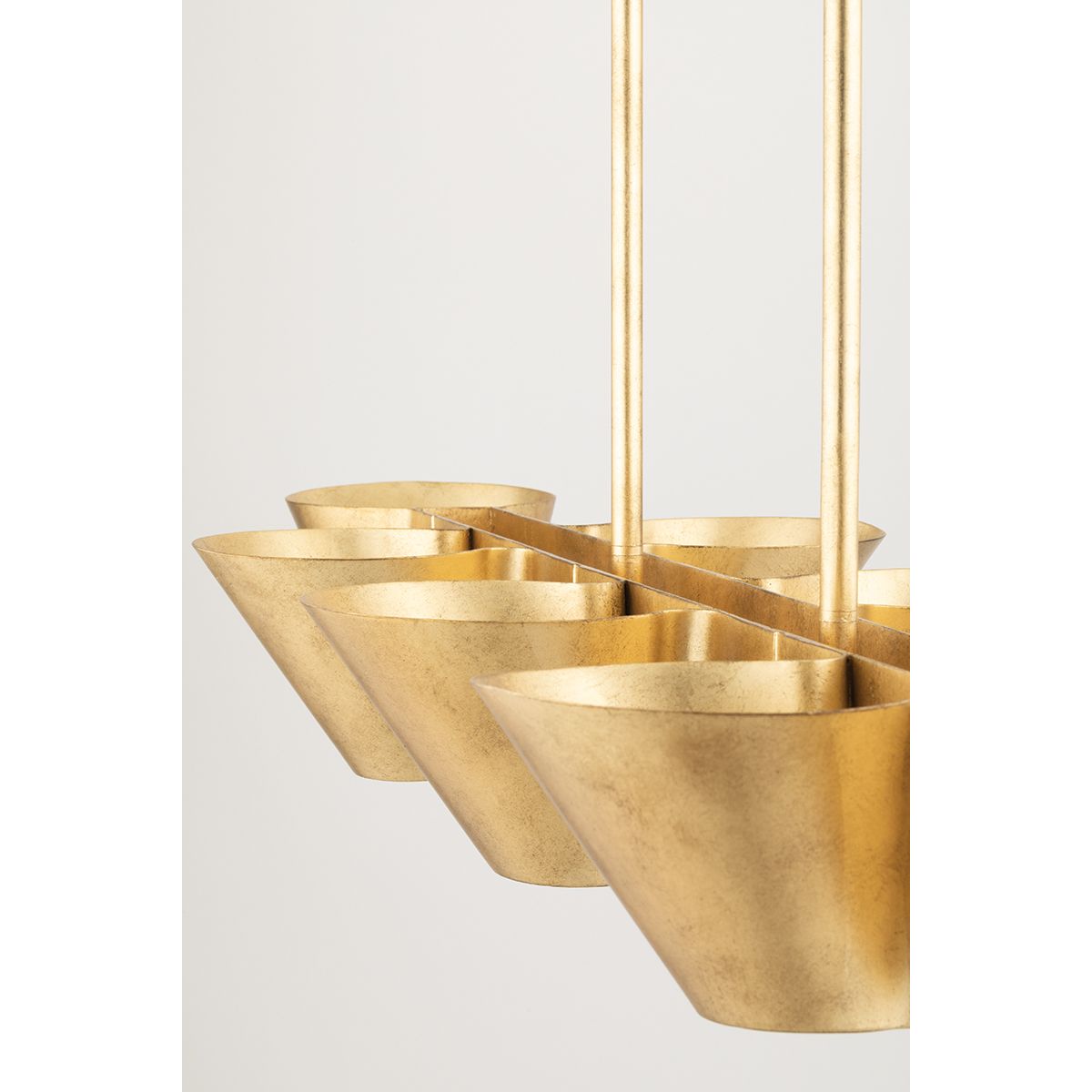 Reeve 52 in. 8 Lights Pendant Light Vintage Gold Finish - Bees Lighting