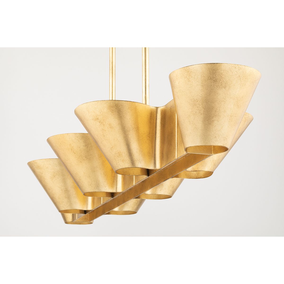 Reeve 52 in. 8 Lights Pendant Light Vintage Gold Finish - Bees Lighting