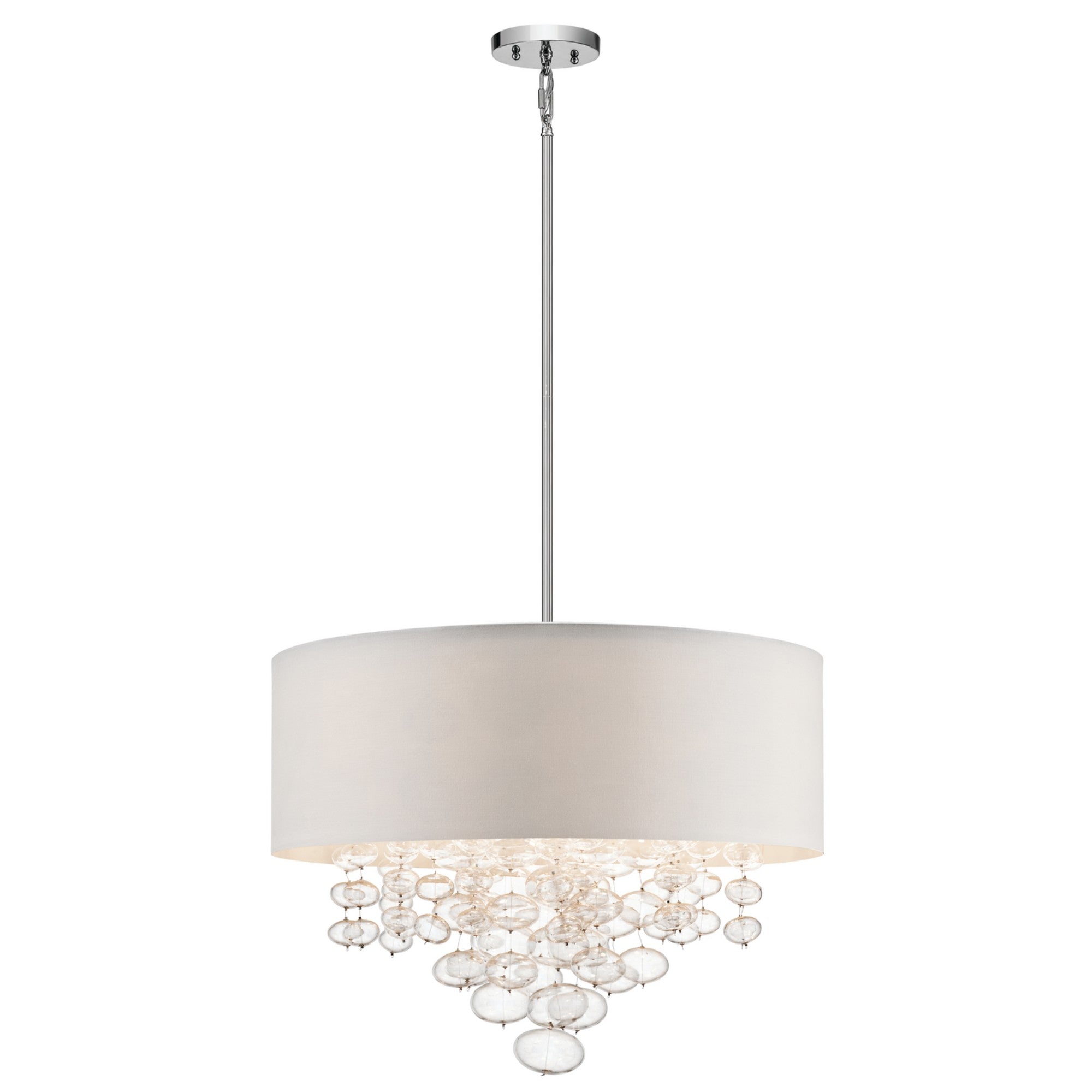 Piatt 24" 5-Light Pendant, Chrome Finish - Bees Lighting