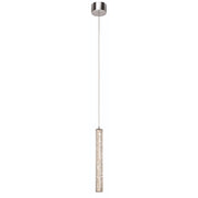 Neruda 18" LED Mini Pendant, Chrome Finish - Bees Lighting