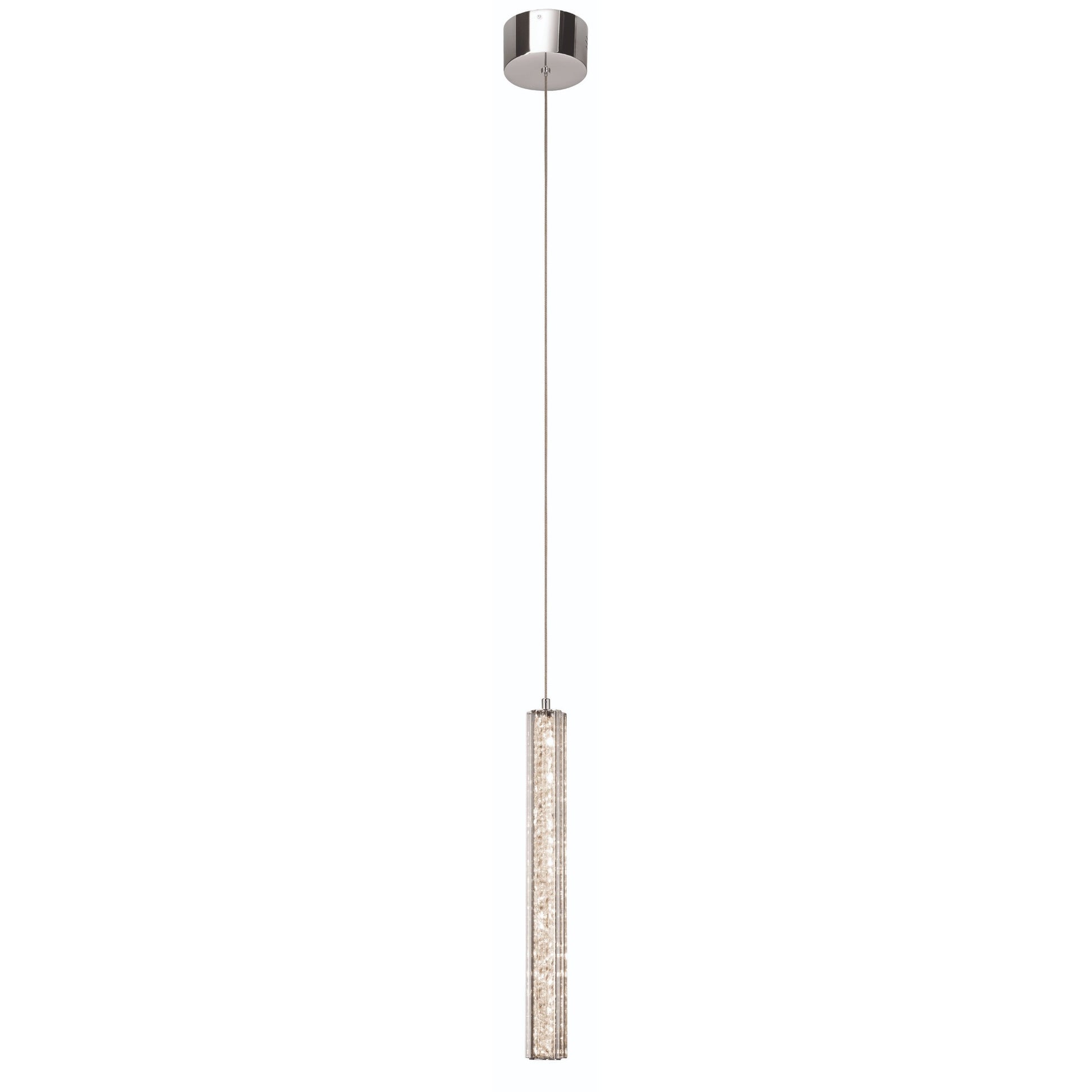 Neruda 18" LED Mini Pendant, Chrome Finish - Bees Lighting
