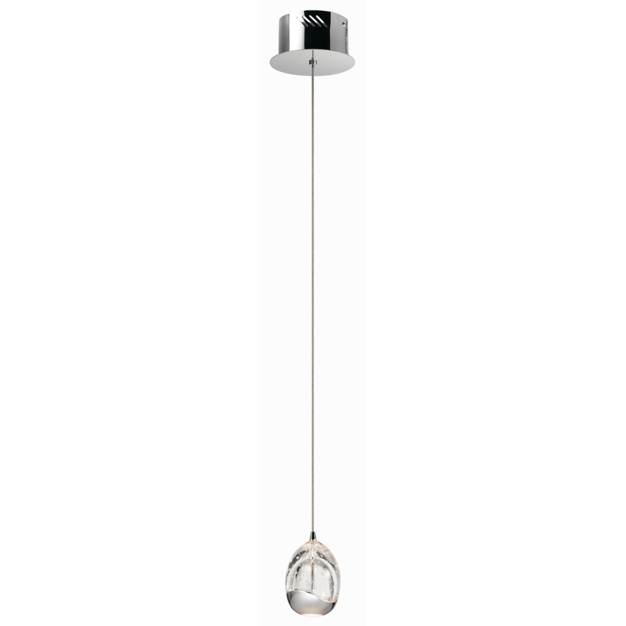 Lavinia 3.5 in. 1-Light LED Mini Pendant, Chrome Finish - Bees Lighting