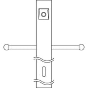 Kichler 7ft x 3 in Direct Burial Round Pole, with Photocell and Ladder Rest - Bees Lighting