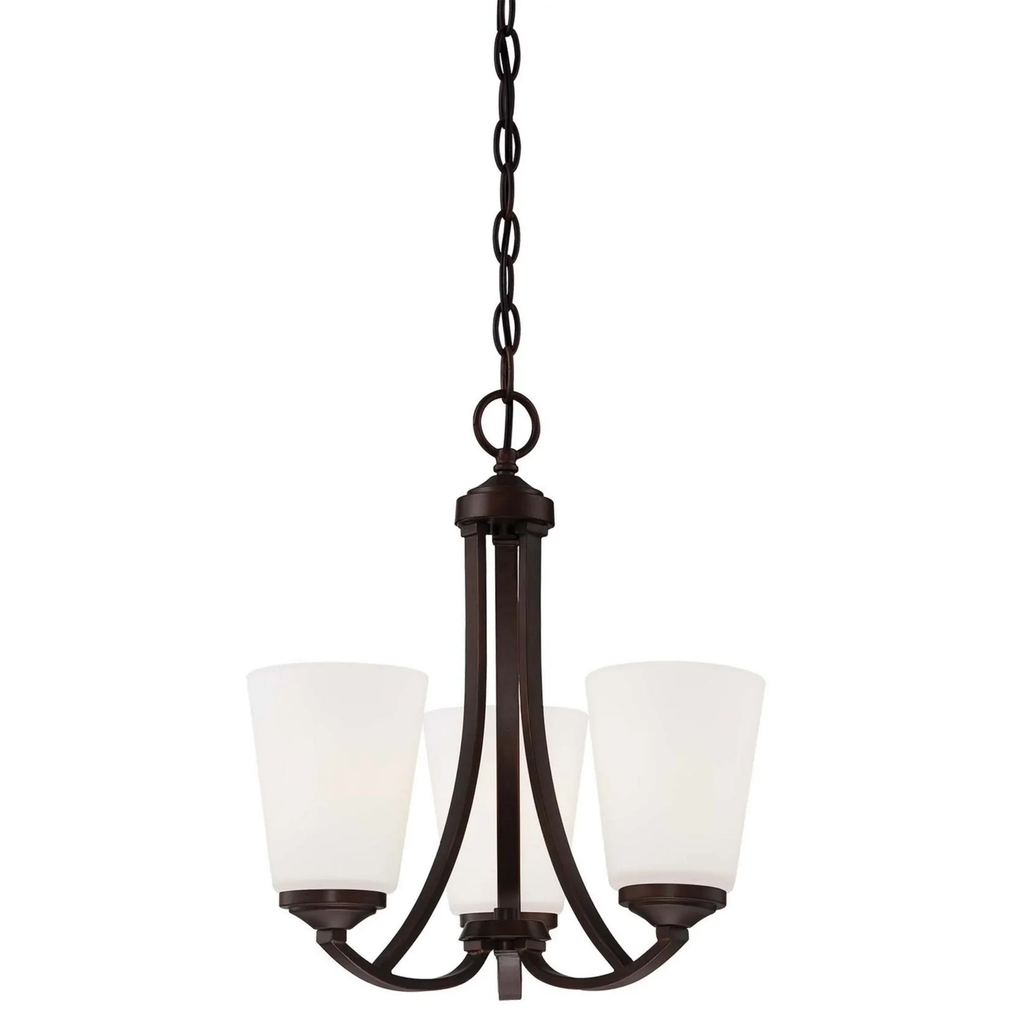 Overland Park 16" 3-Light Chandelier, Vintage Bronze Finish - Bees Lighting