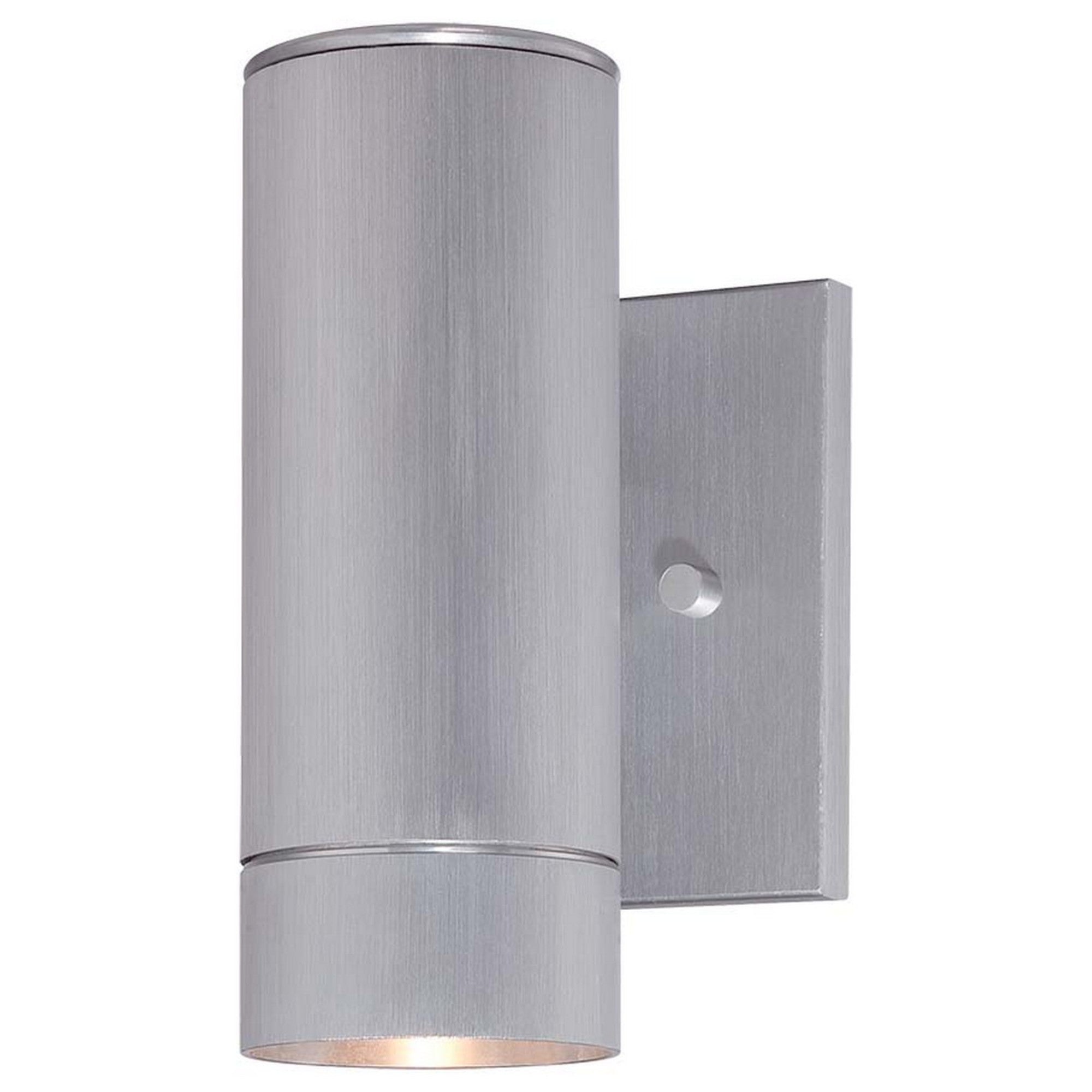 Skyline Led 8" LED Outdoor Wall Sconce, Brushed Aluminum Finish - Bees Lighting