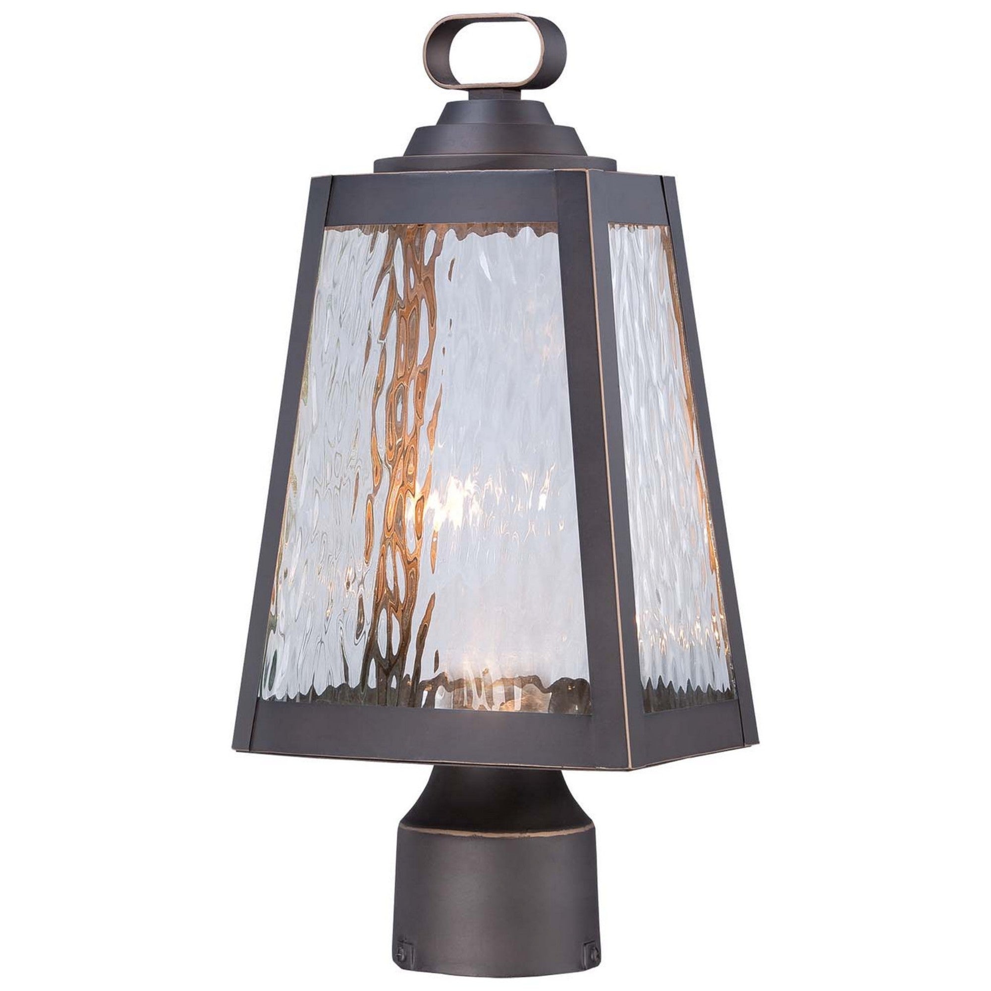 Talera 15" LED Outdoor Post Mount, Oil Rubbed Bronze & Gold Highlights - Bees Lighting