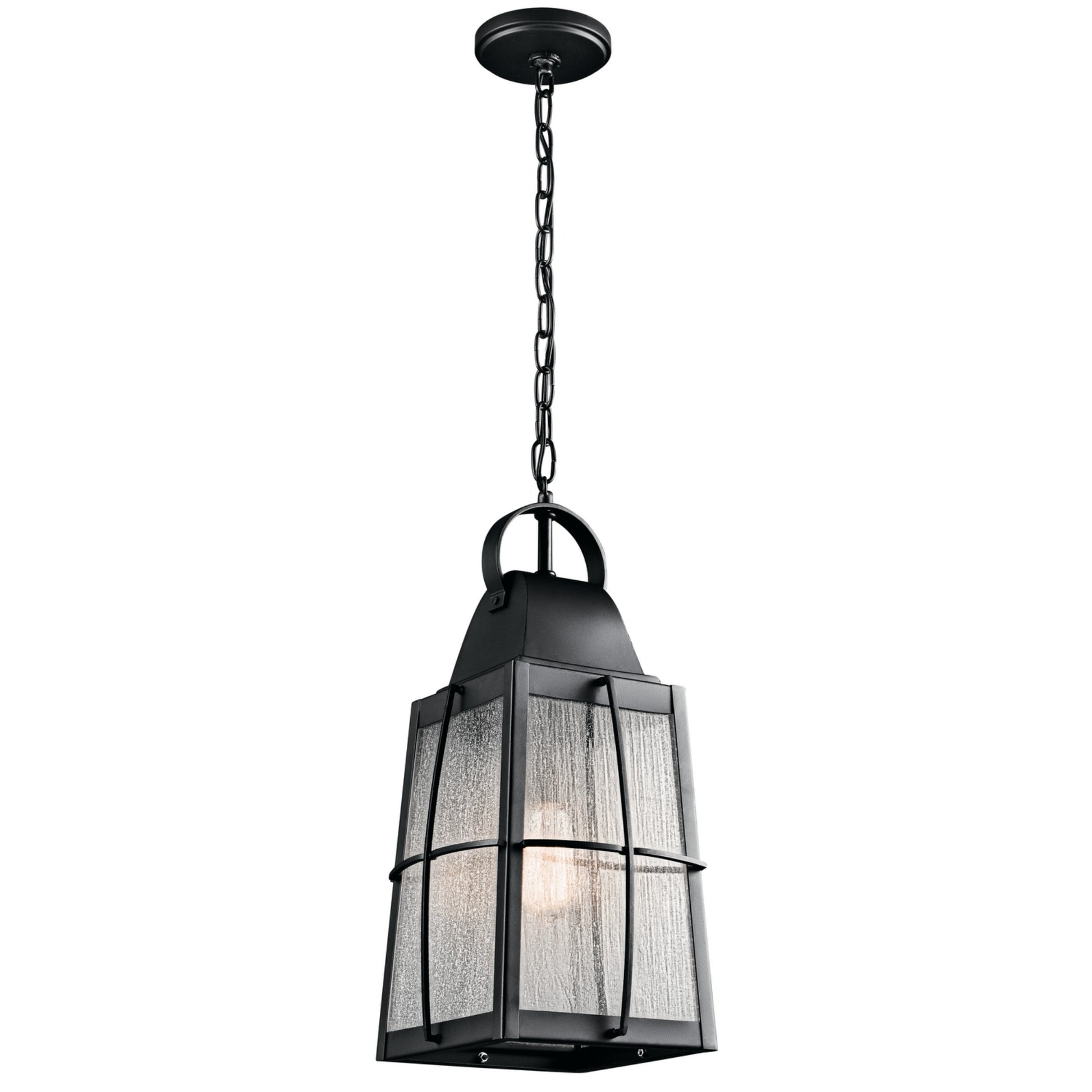 Tolerand 20" Outdoor Pendant, Textured Black Finish - Bees Lighting
