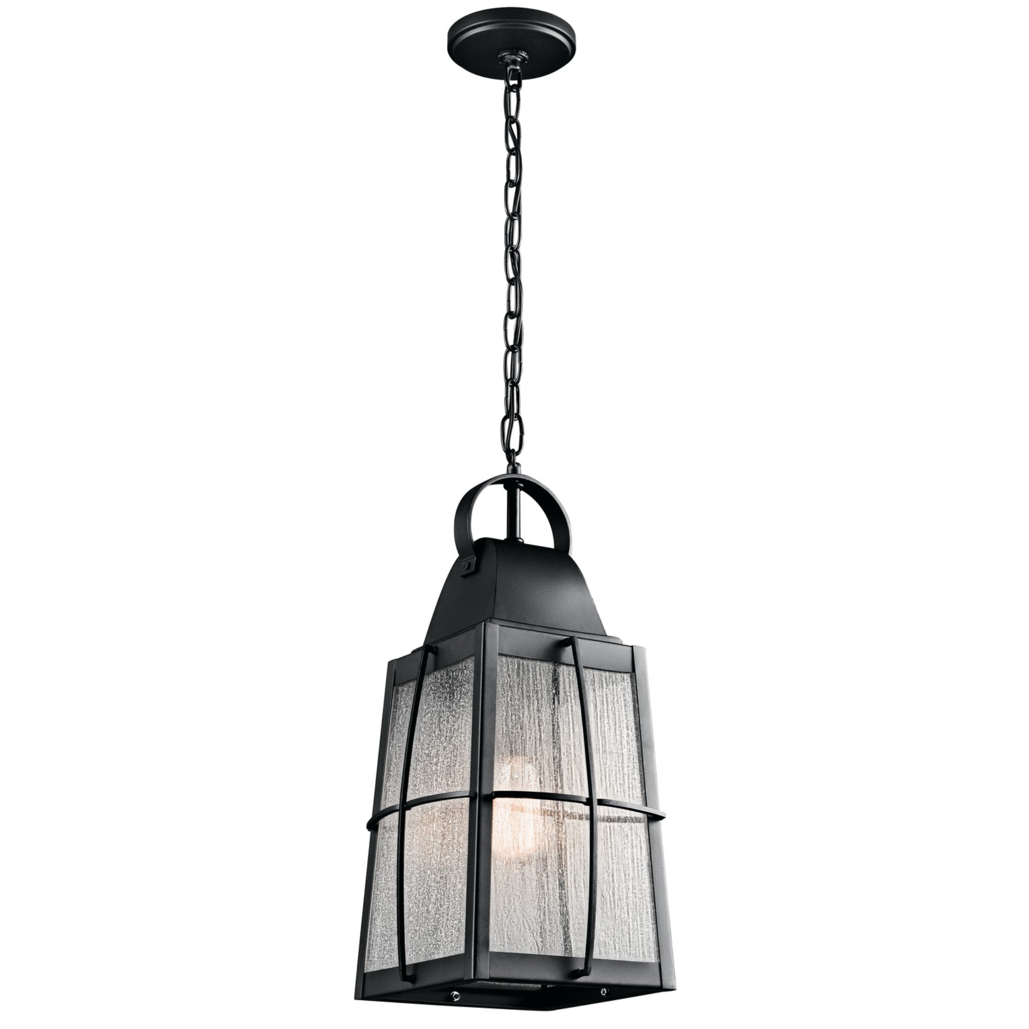 Tolerand 20" Outdoor Pendant, Textured Black Finish - Bees Lighting