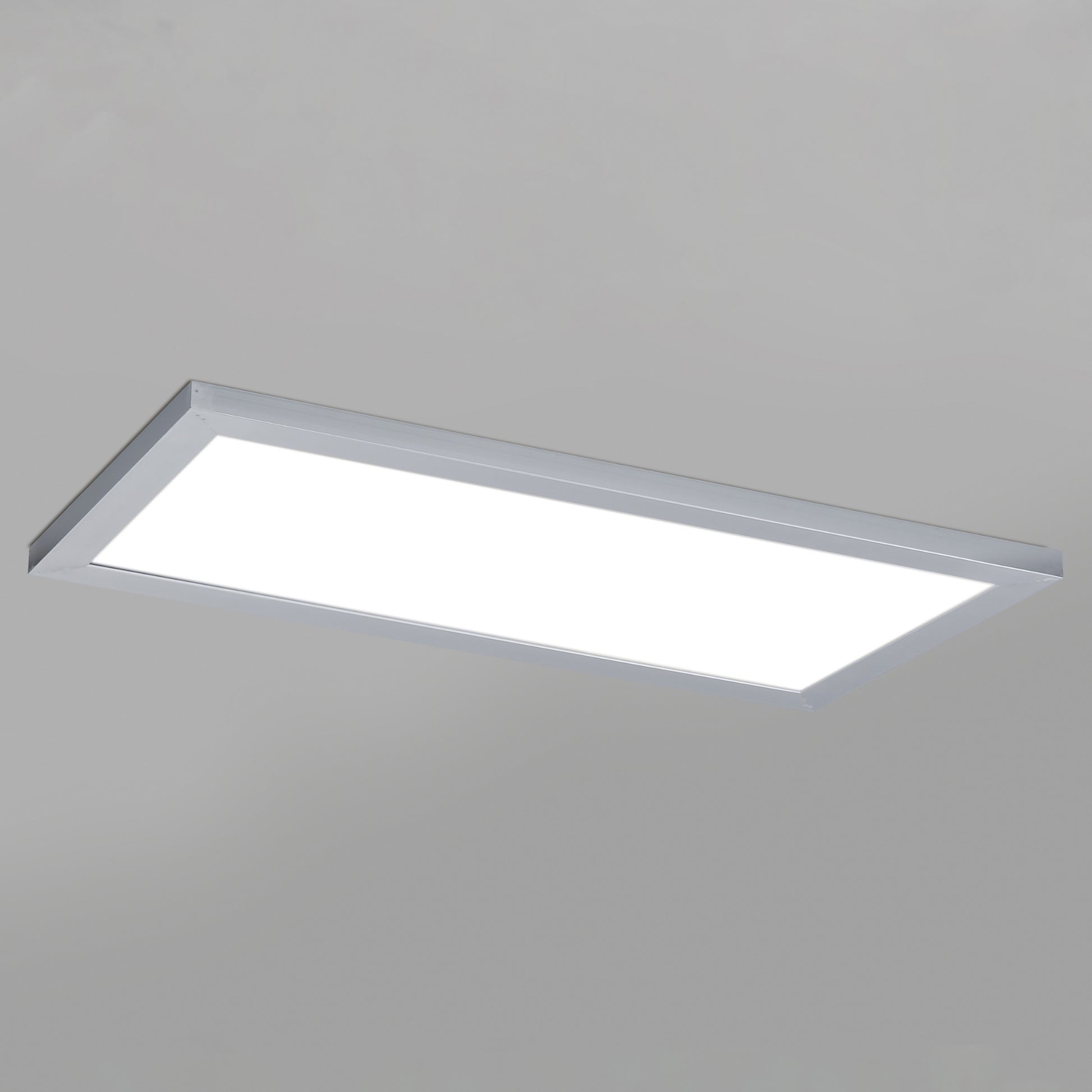 Maxim Lighting - Sky 1x2 LED Flush Mount Panel, 22W, 1850lm, 3000K, 120-277V, Brushed Aluminum | Bees Lighting