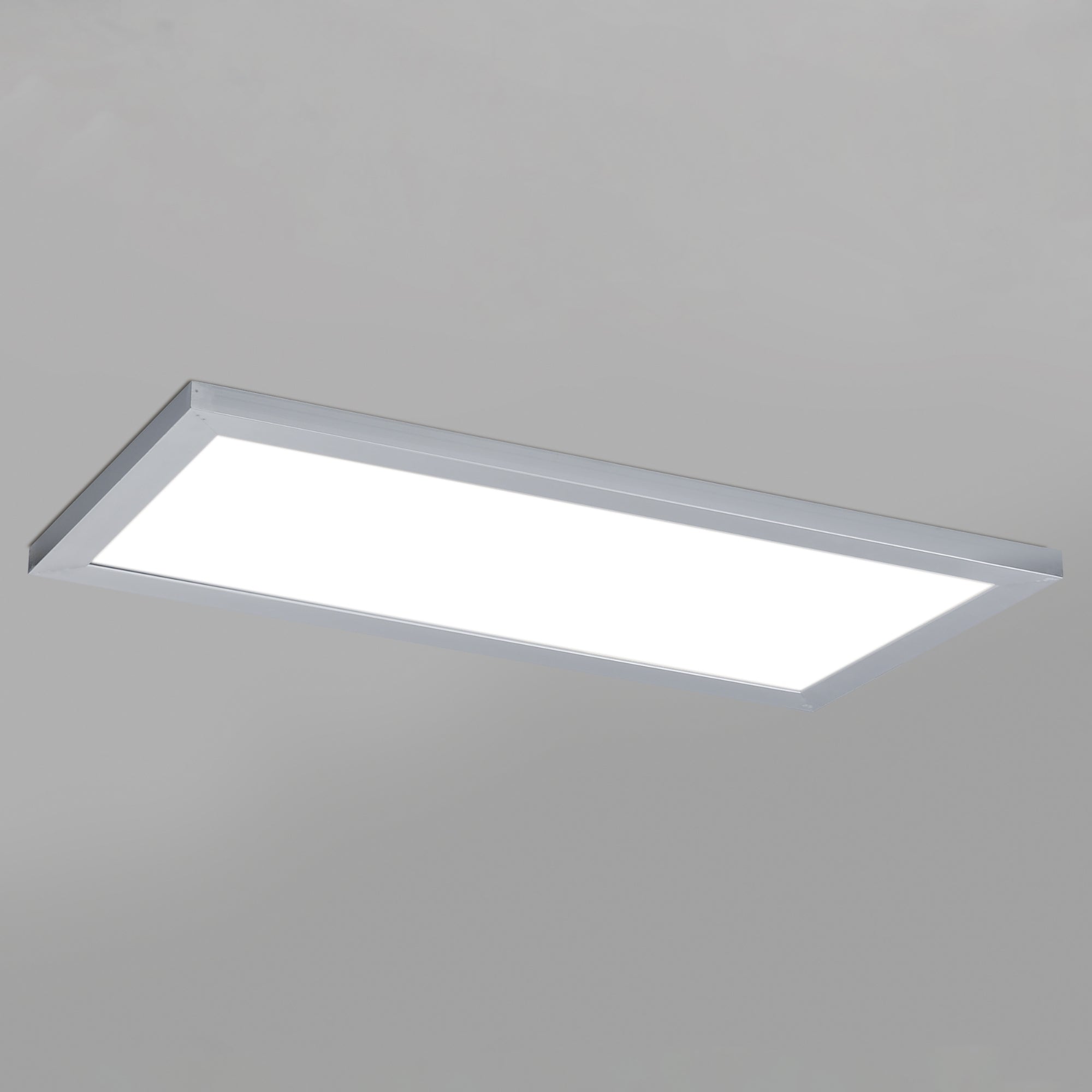 Maxim Lighting - Sky 1x2 LED Flush Mount Panel, 22W, 1850lm, 3000K, 120-277V, Brushed Aluminum | Bees Lighting