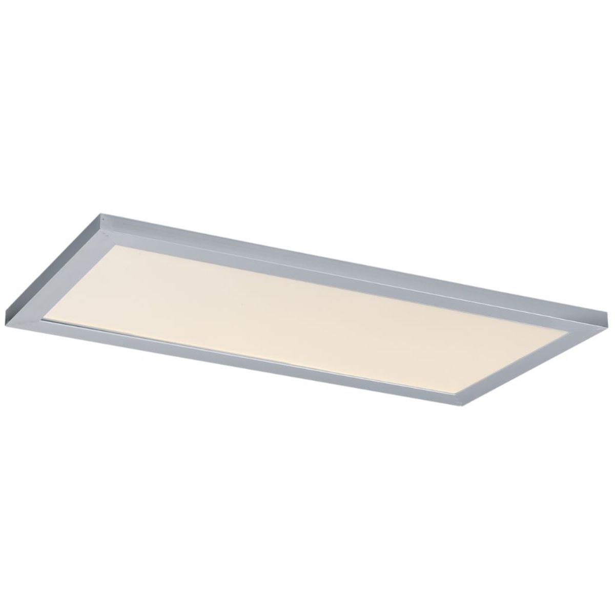 Sky 24 in. LED Rectangular Disk Light 3000K Silver Finish - Bees Lighting