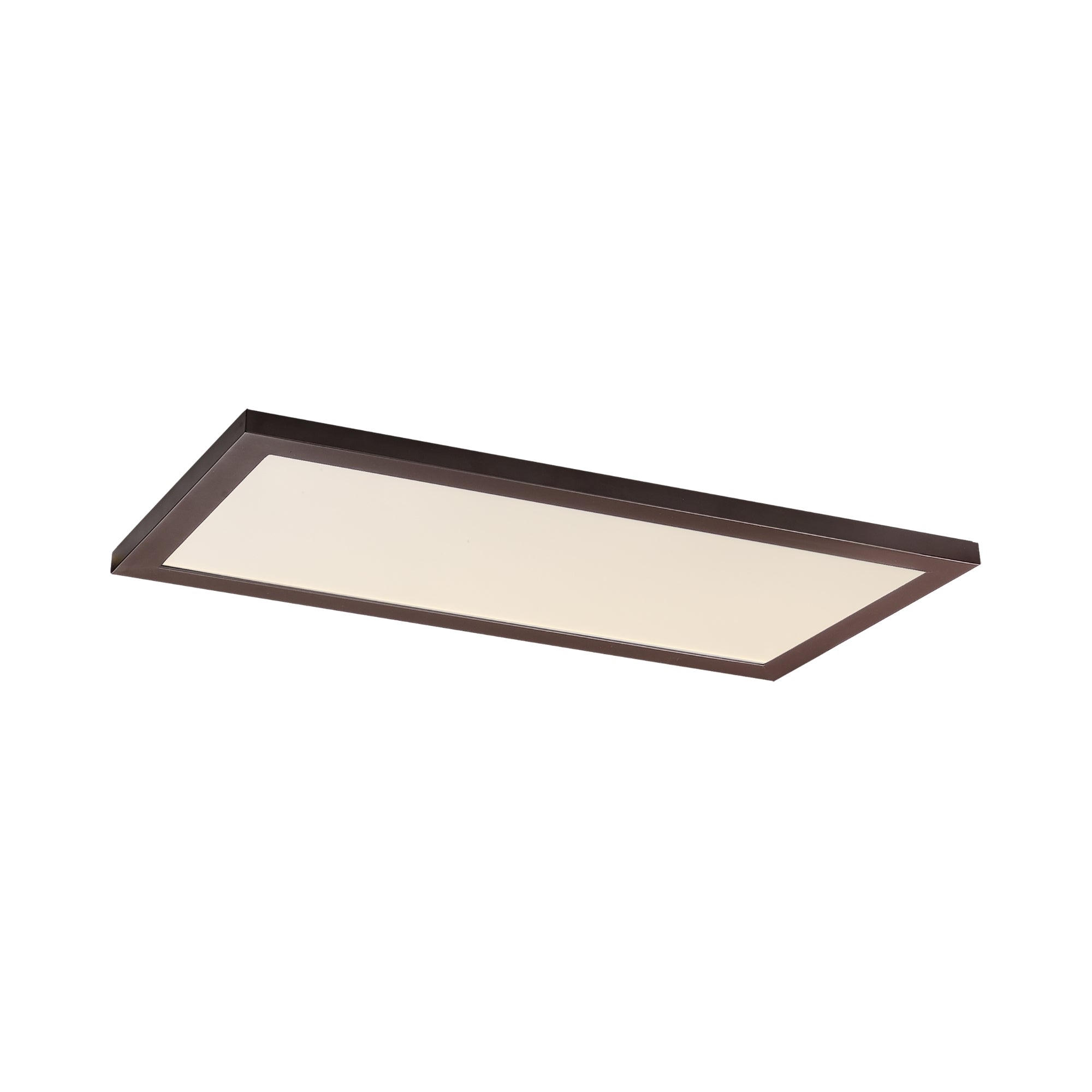 Maxim Lighting - Sky 1x2 LED Flush Mount Panel, 22W, 1850lm, 3000K, 120-277V, Bronze | Bees Lighting