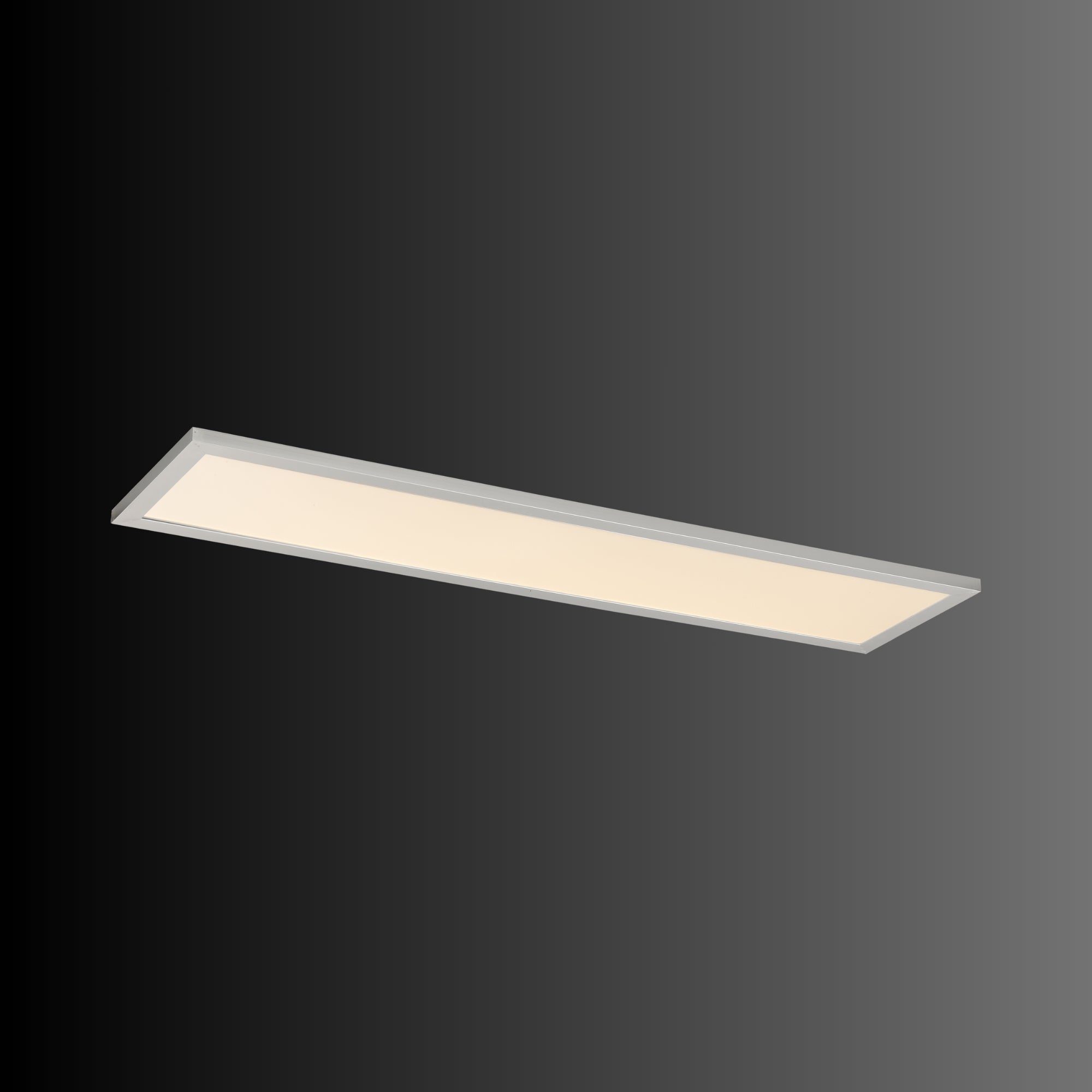 Sky 1x4 LED Flush Mount Panel, 45W, 3800lm, 3000K, 120-277V, Brushed Aluminum