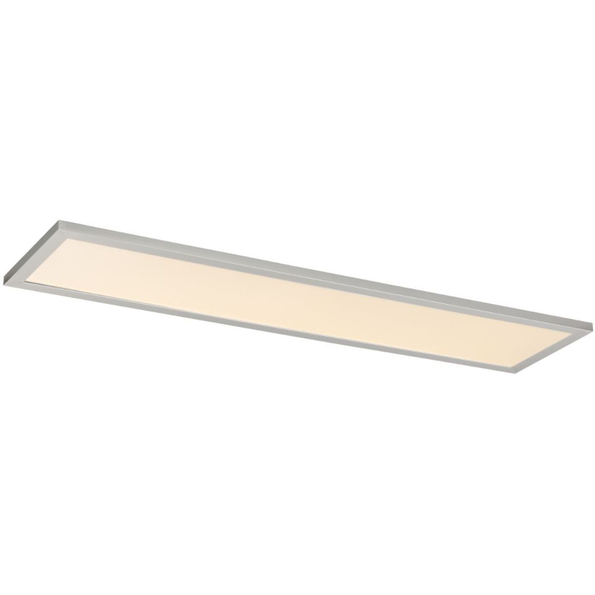 Sky 48 in. LED Rectangular Disk Light 3000K Silver - Bees Lighting