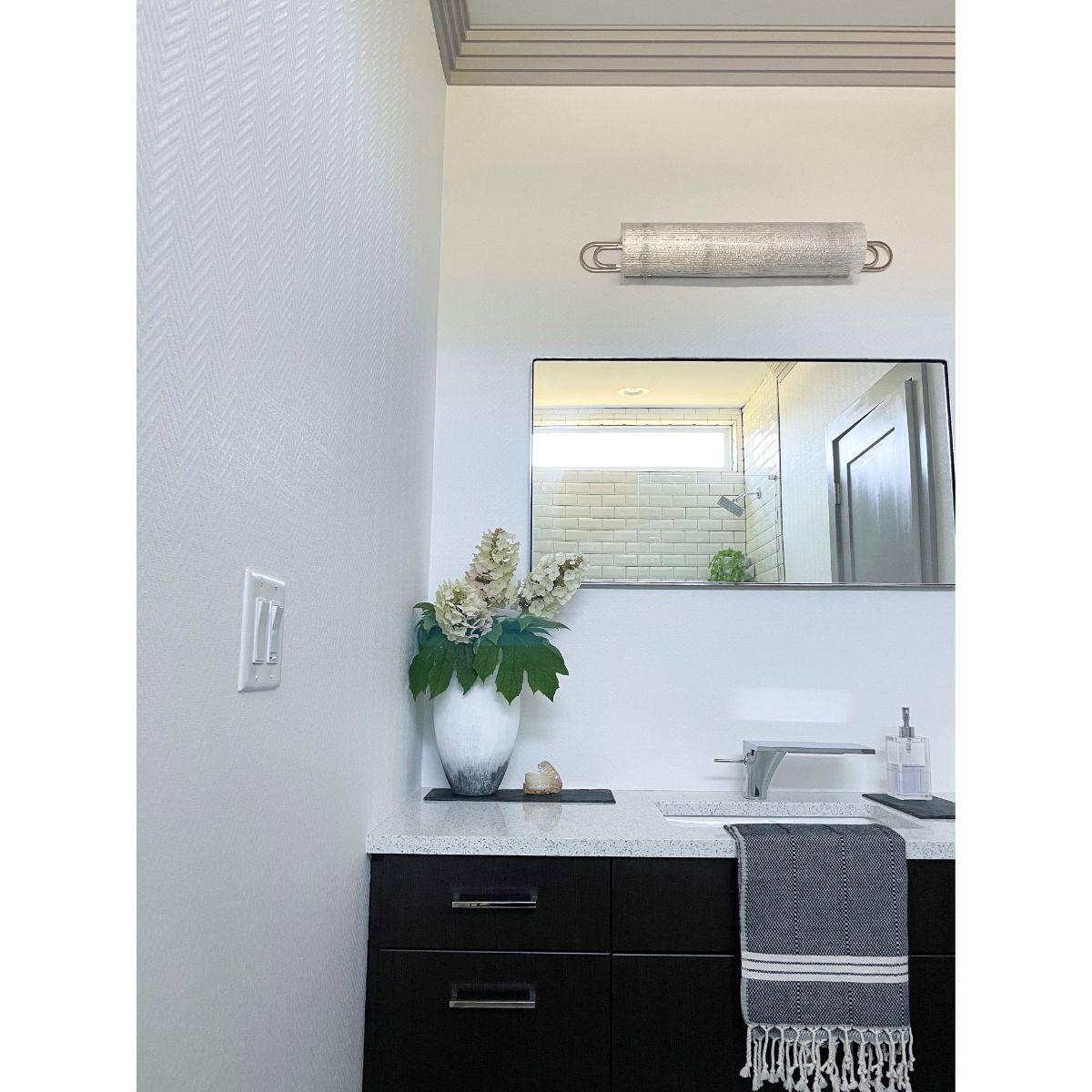 Buckley 31 in. 4 Lights Bath Bar Polished Nickel finish - Bees Lighting