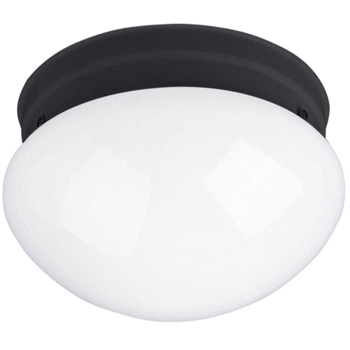 Essentials-588x 8 in. Ceiling Puff Light with clear glass