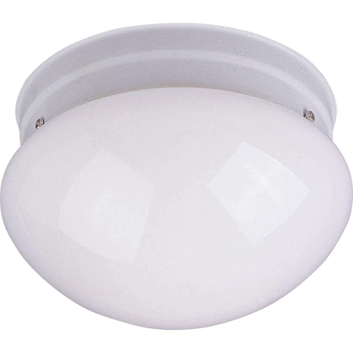 Essentials-588x 8 in. Ceiling Puff Light with clear glass