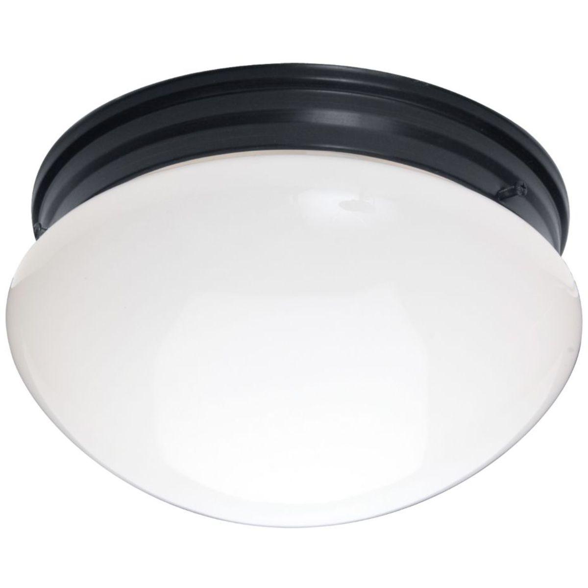 Essentials-588x 9 in. 2 Lights Ceiling Puff Light with clear glass