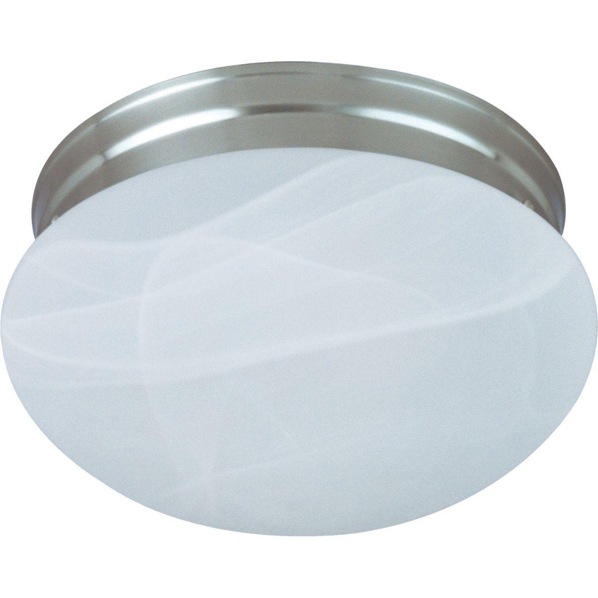 Essentials-588x 8 in. Ceiling Puff Light Marble Glass