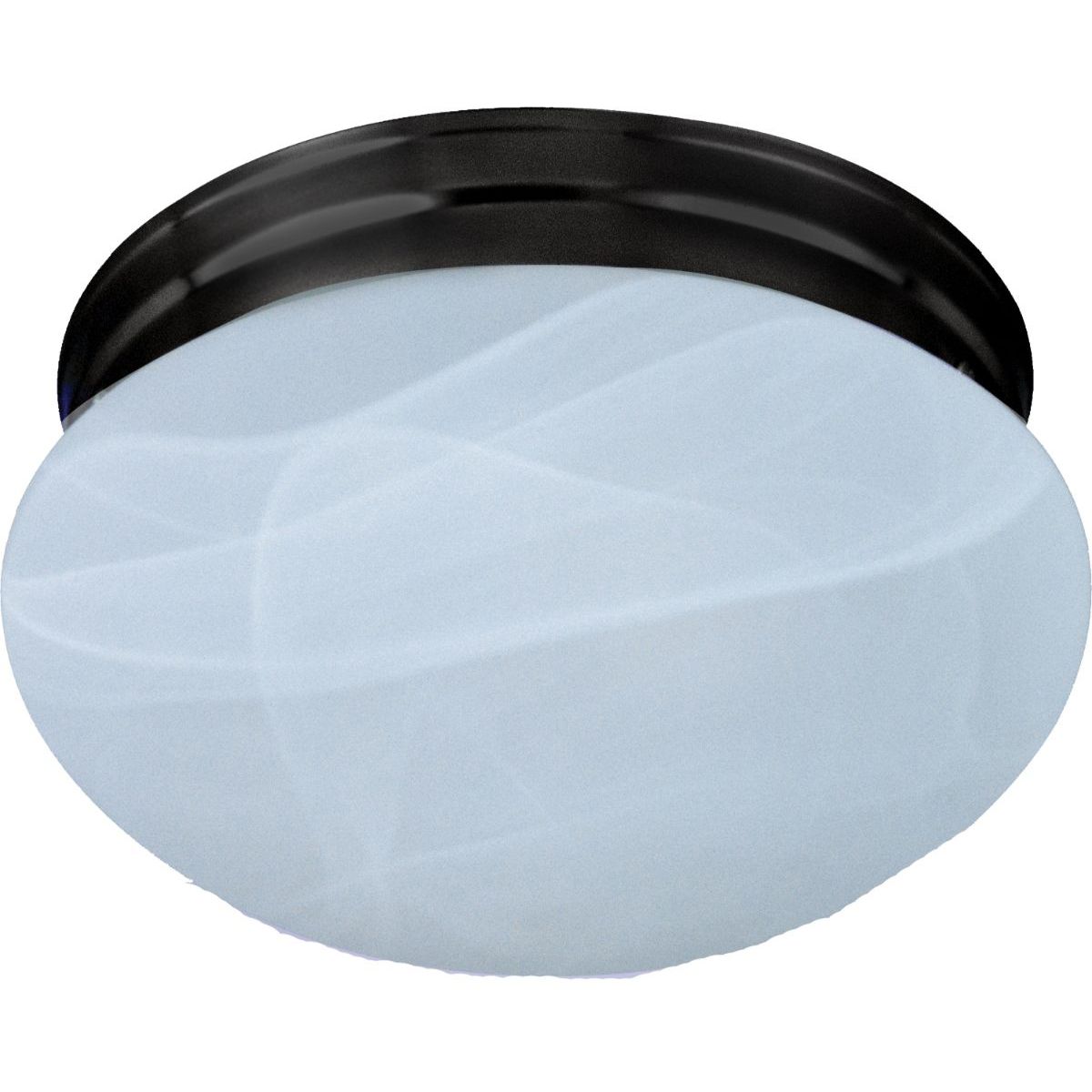 Essentials-588x 9 in. 2 Lights Ceiling Puff Light Marble Glass