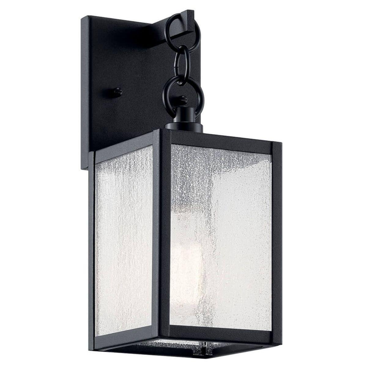 Lahden 12 in. Outdoor Wall Light Black Finish - Bees Lighting