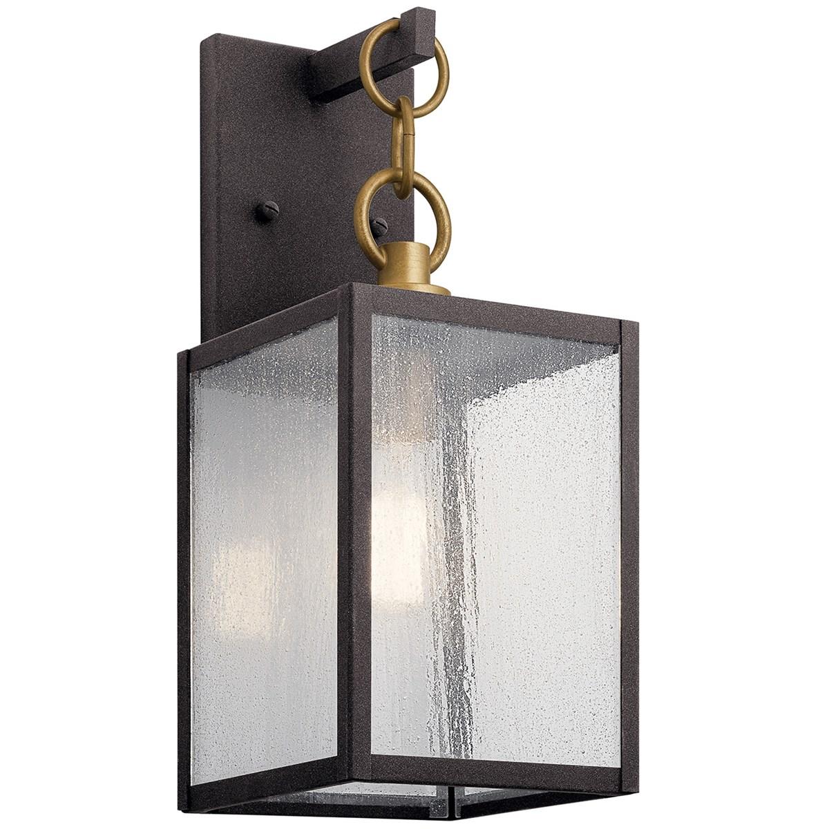 Lahden 12 in. Outdoor Wall Light Weathered Zinc Finish - Bees Lighting