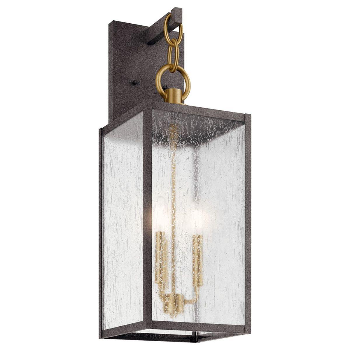 Lahden 26 in. 3 Lights Outdoor Wall Light Weathered Zinc Finish - Bees Lighting