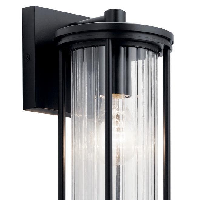 Barras 12 in. Outdoor Wall Sconce Black Finish - Bees Lighting