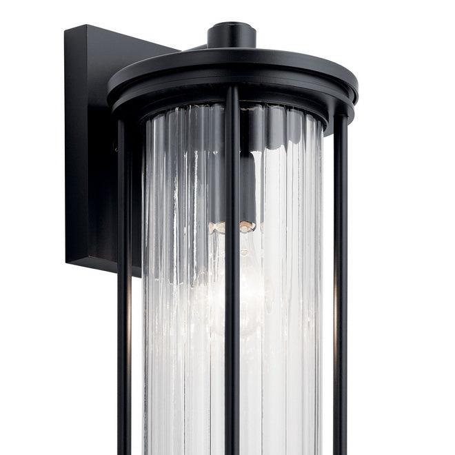Barras 16" outdoor wall sconce black finish - Bees Lighting