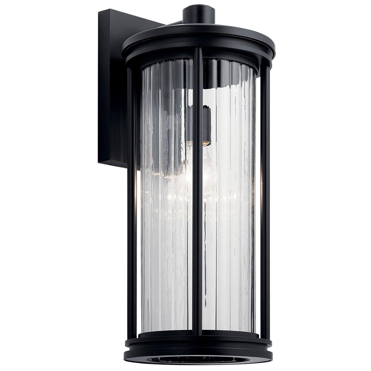 Barras 20 in. Outdoor Wall Sconces Black Finish
