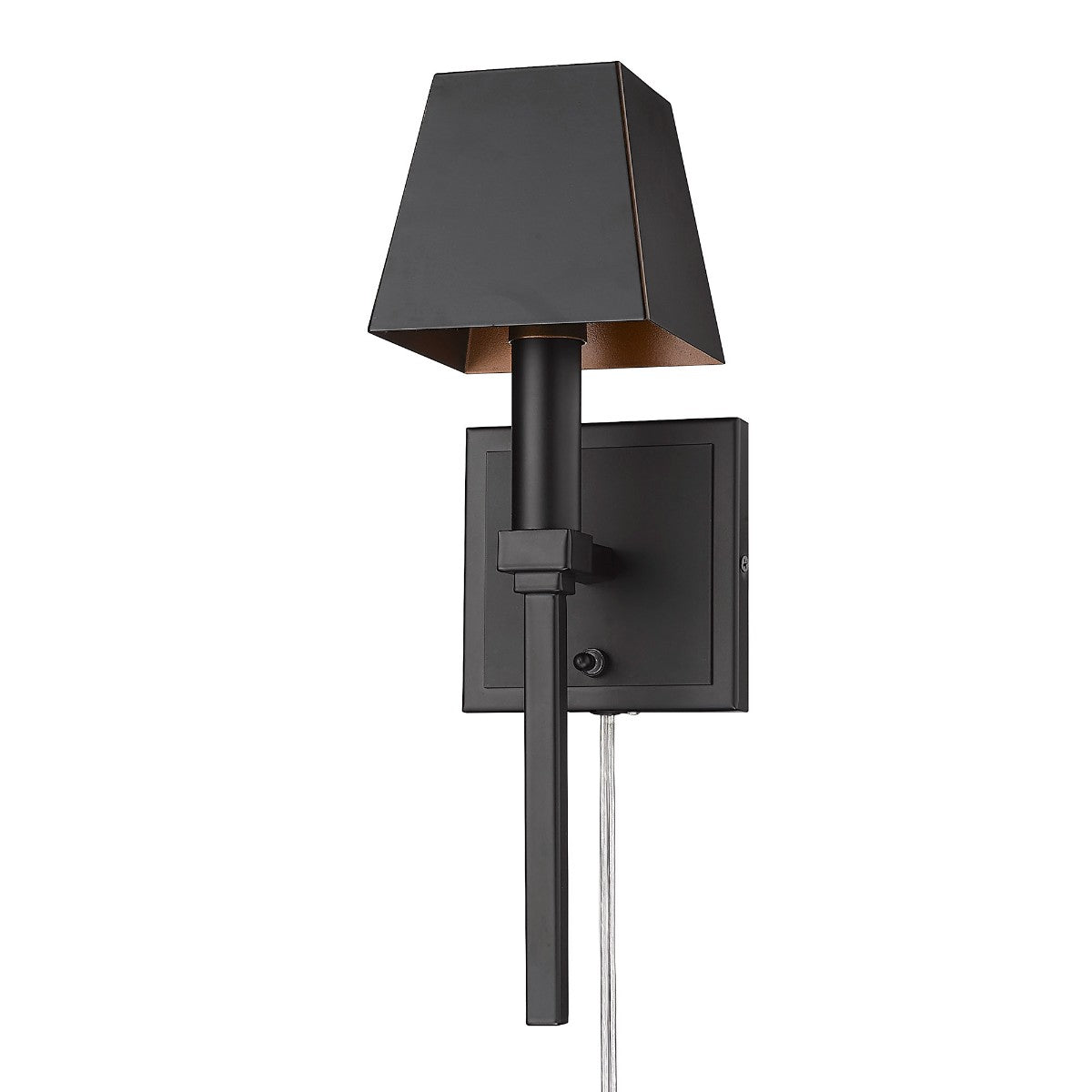 Messina 15 in Armed Sconce Black finish