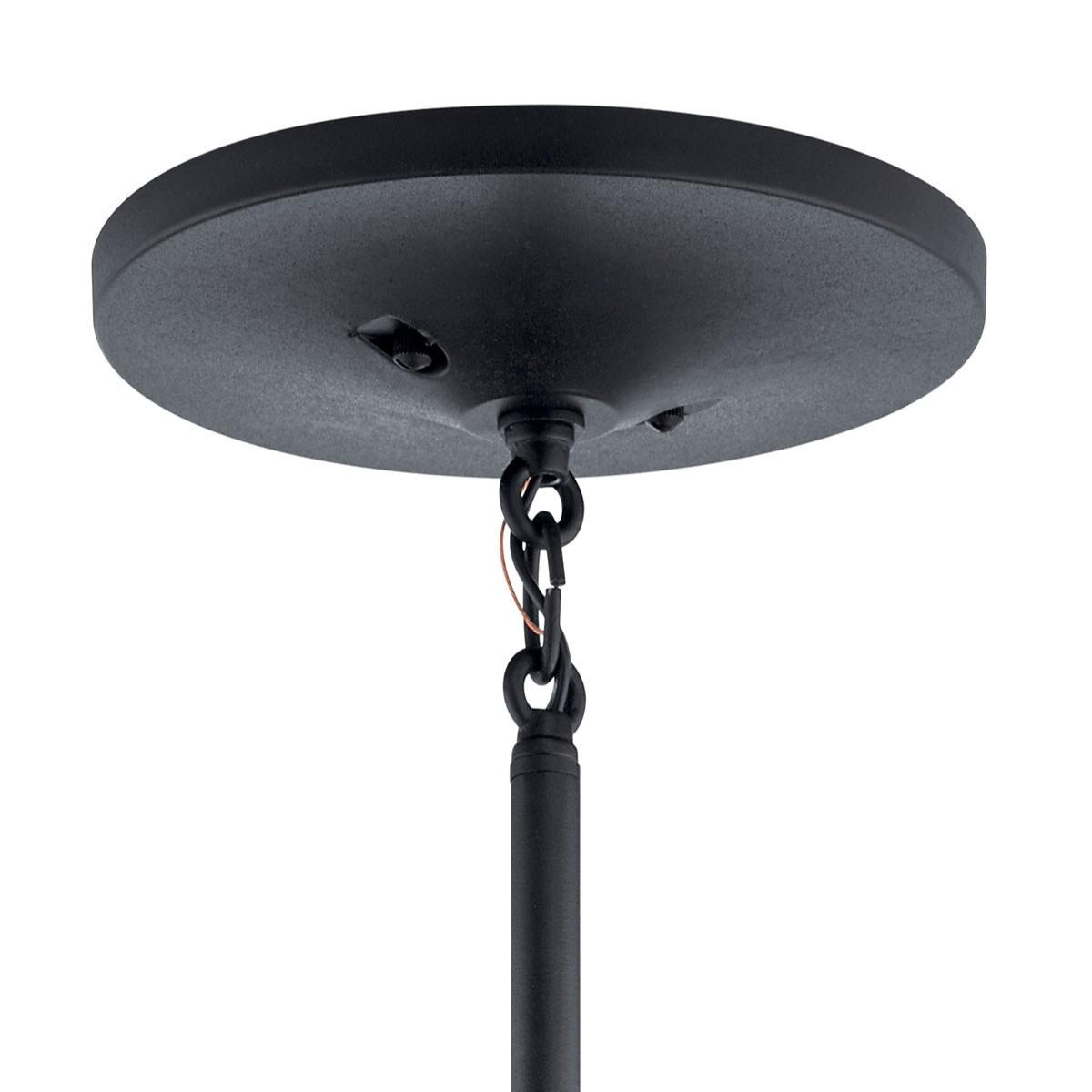 Hampshire 16 in. Bell Outdoor Pendant Light Black Finish - Bees Lighting