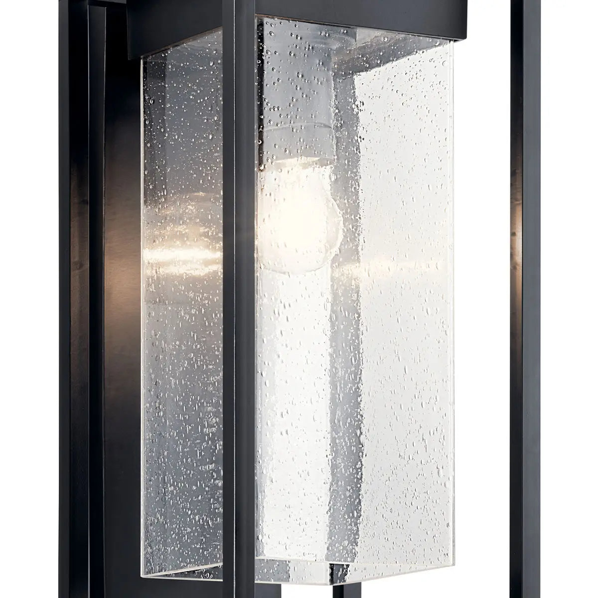 Mercer 19 in. Outdoor Wall Sconce Black Finish - Bees Lighting
