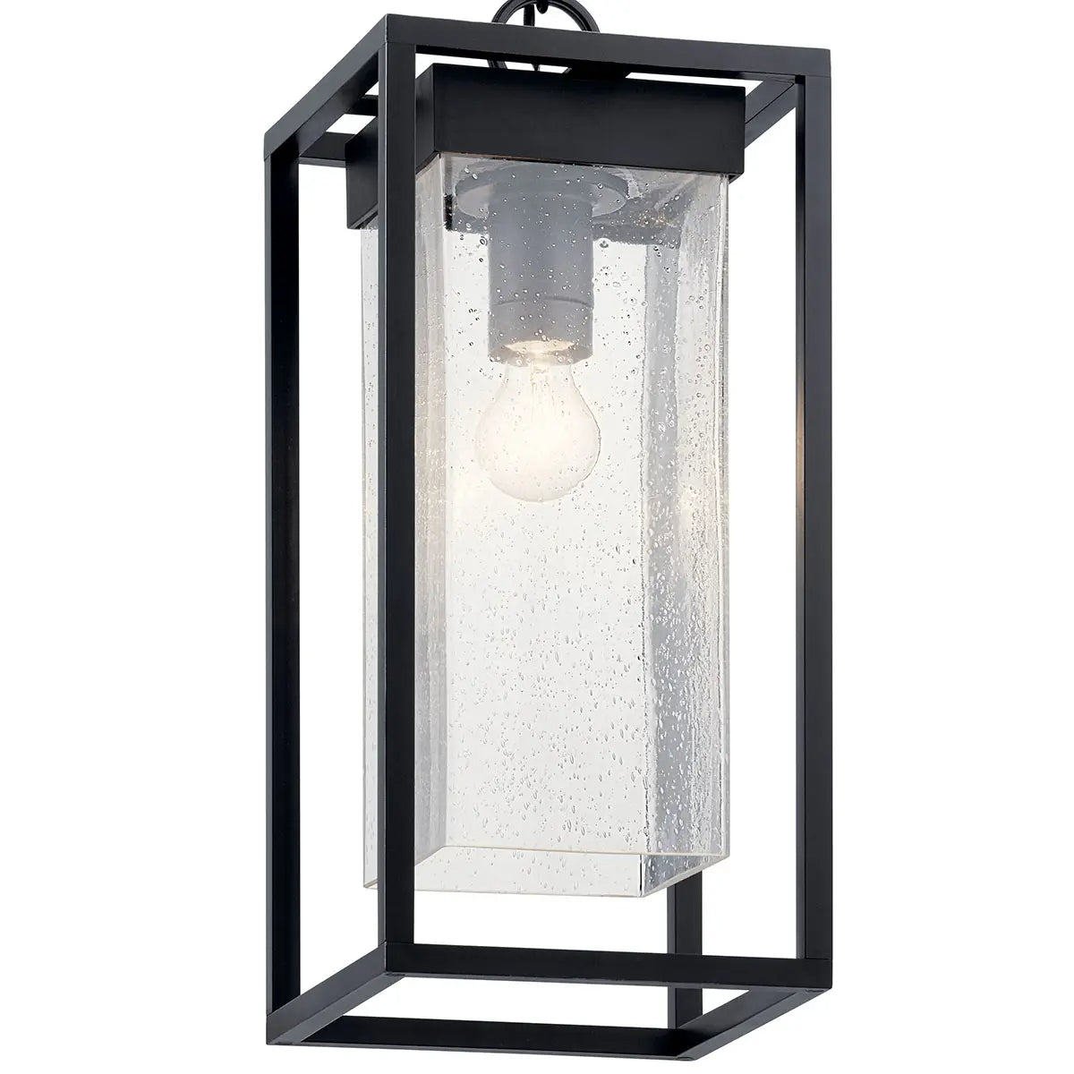 Mercer Rectangular Outdoor Pendant Light Black Finish - Bees Lighting