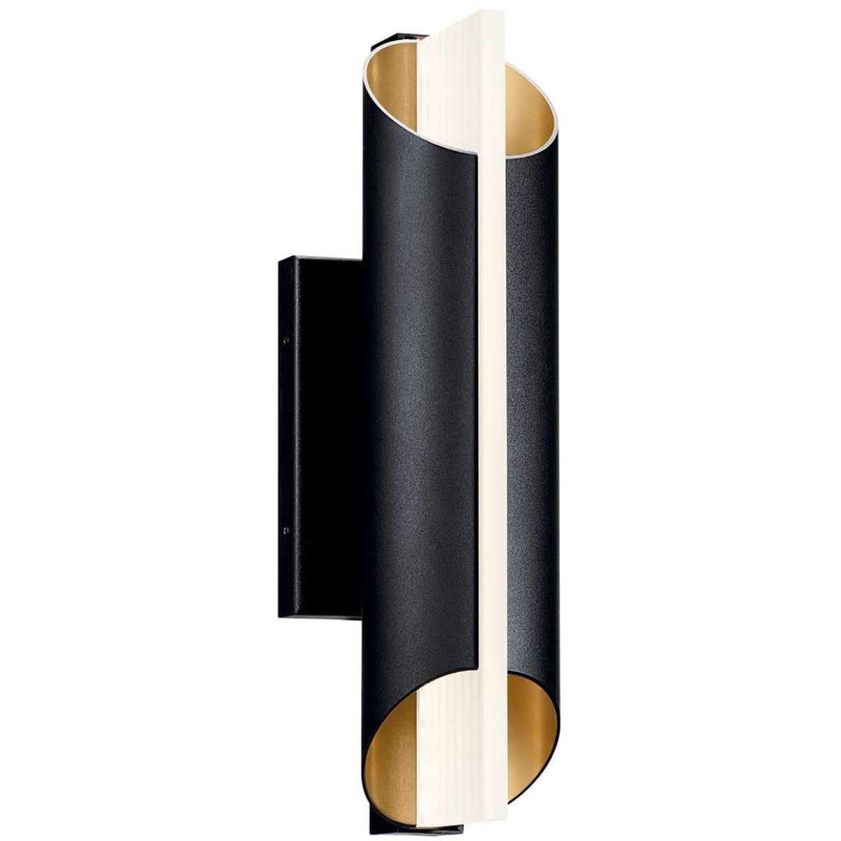 Astalis 17 in. LED Outdoor Wall Sconce 3000K Textured Black Finish