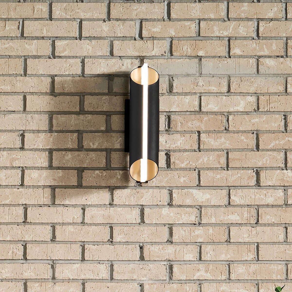 Astalis 17 in. LED Outdoor Wall Sconce 3000K Textured Black Finish