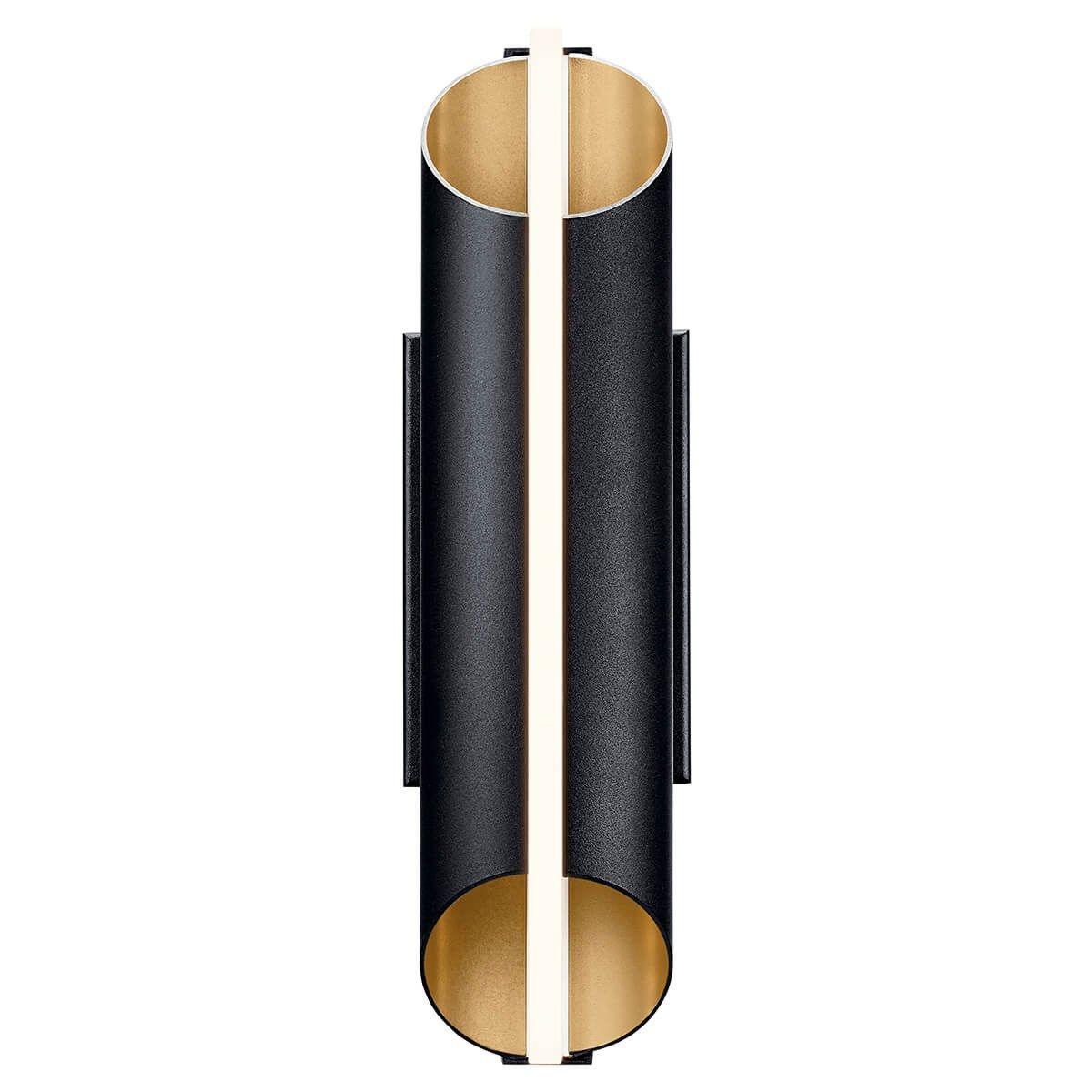 Astalis 17 in. LED Outdoor Wall Sconce 3000K Textured Black Finish