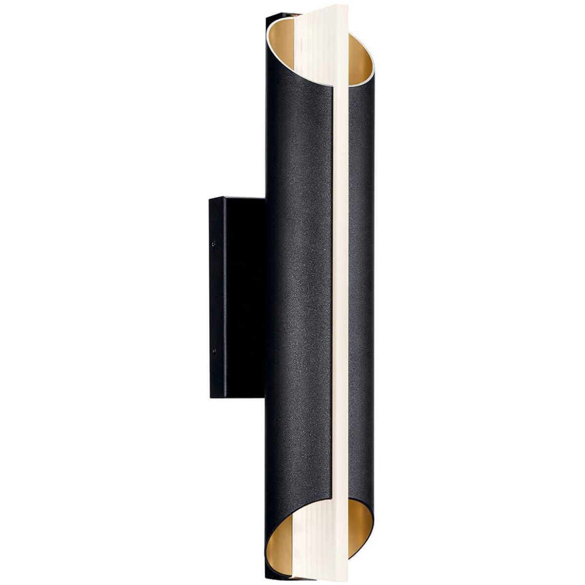 Astalis 21 in. LED Outdoor Wall Sconce 3000K Textured Black Finish