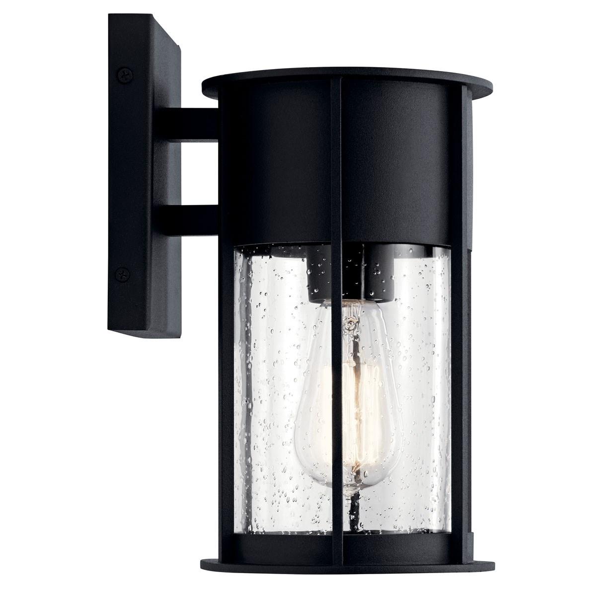 Camillo 11 in. Outdoor Wall Sconce Black Finish - Bees Lighting