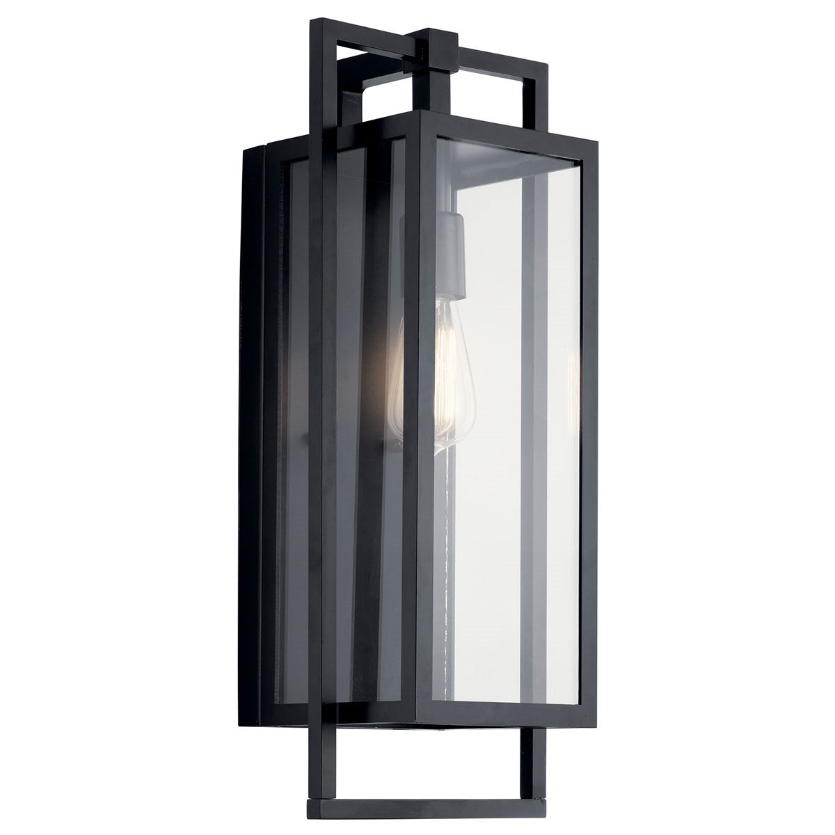 Goson 20 in. Outdoor Wall Sconce Black Finish