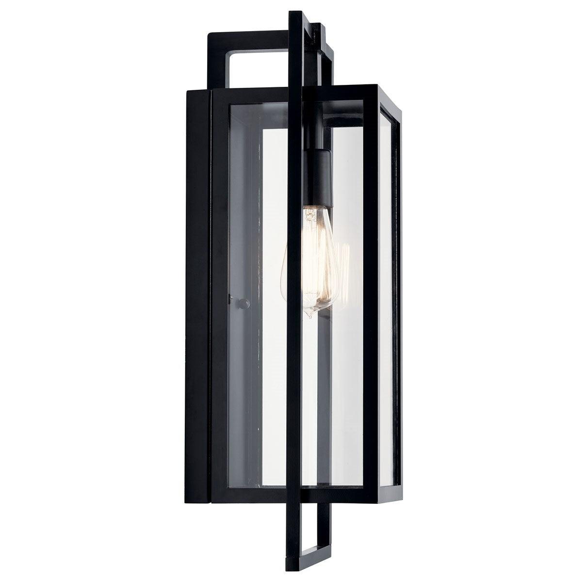 Goson 20 in. Outdoor Wall Sconce Black Finish