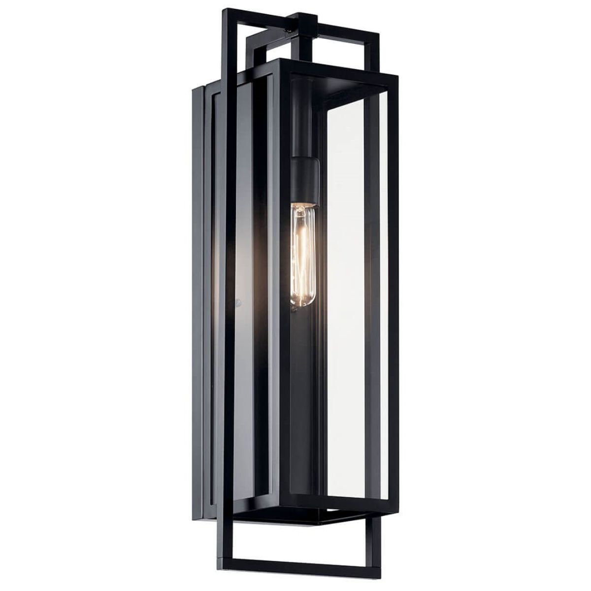 Goson 24 in. Outdoor Wall Sconce Black Finish