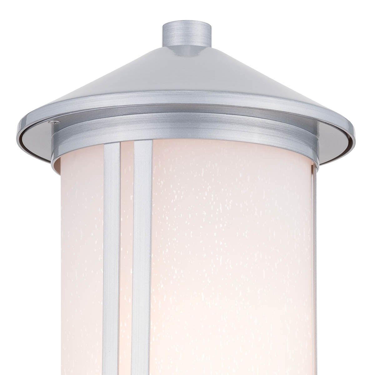 Lombard 17 in. Lantern Head Brushed Aluminum finish - Bees Lighting