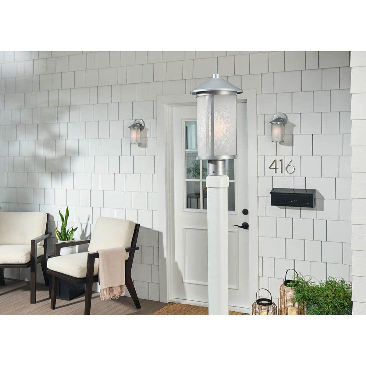 Lombard 17 in. Lantern Head Brushed Aluminum finish - Bees Lighting