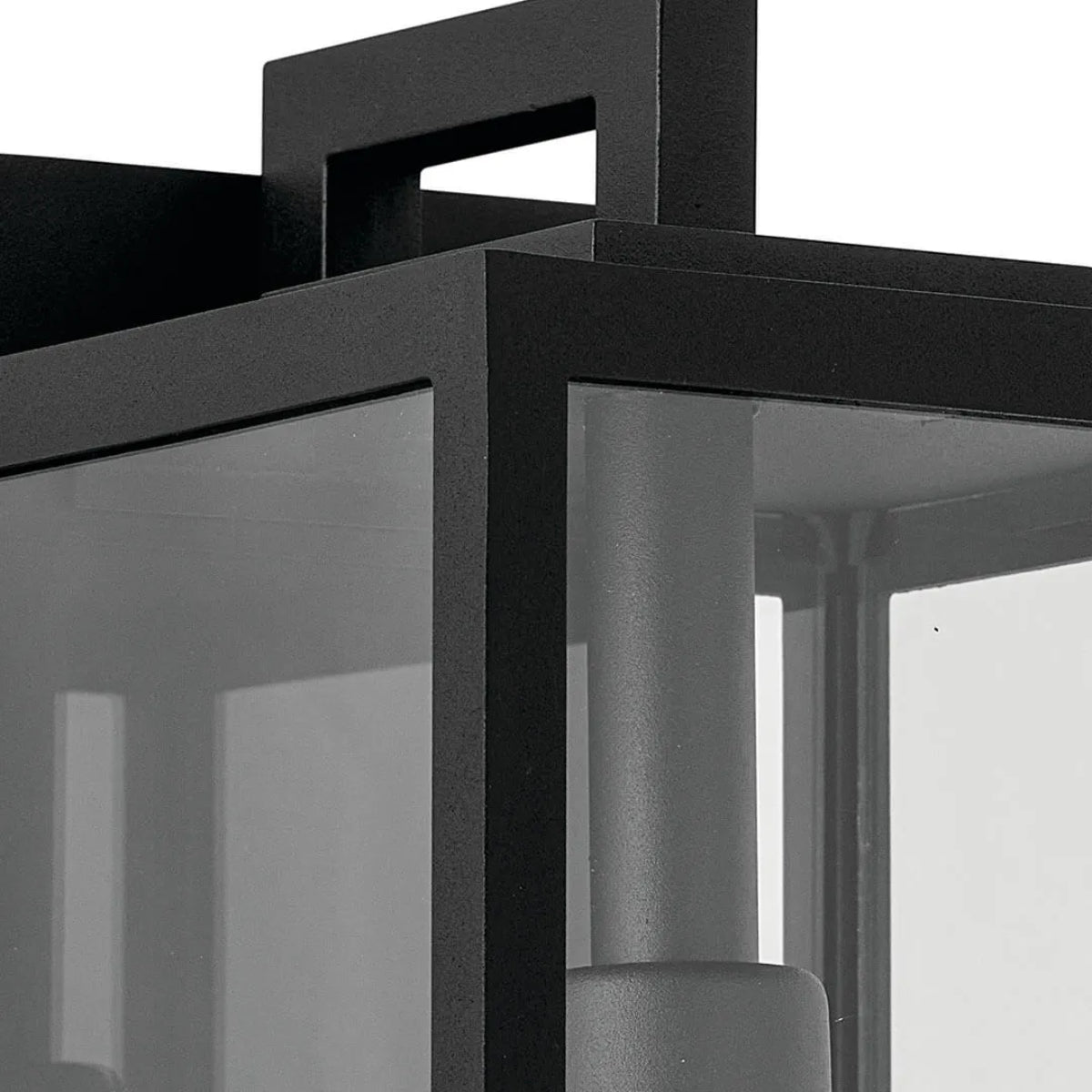 Branner 18" 1-Light Outdoor Wall Light with Clear Glass, Black Finish - Bees Lighting