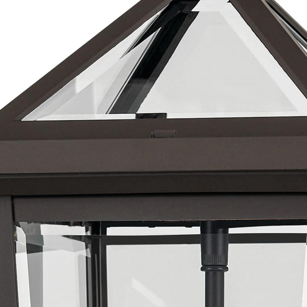 Regence 19" 2-Lights Outdoor Wall Light With Clear Beveled Glass, Bronze Finish - Bees Lighting
