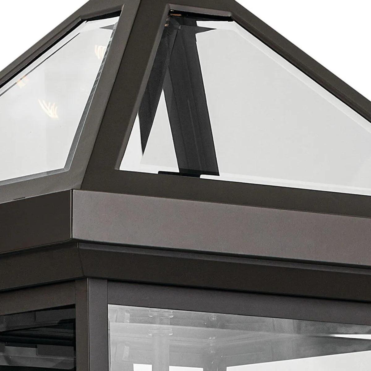Regence 30" 4-Lights Outdoor Wall Light With Clear Beveled Glass, Bronze Finish - Bees Lighting